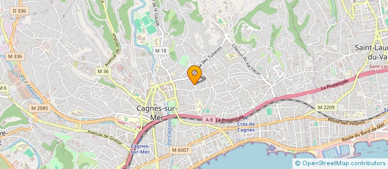 localisation de l'entreprise SCP IMAGES  CAGNES-SUR-MER