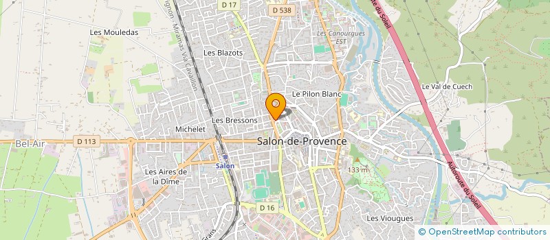 localisation de l'entreprise SCP INFIRMIERES AUBERT CLEMENT à SALON-DE-PROVENCE