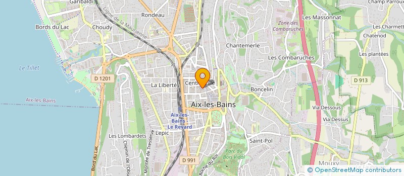 localisation de l'entreprise SCP INFIRMIERS GRAND PASSAGE à AIX-LES-BAINS