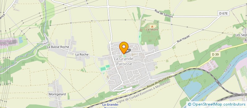 localisation de l'entreprise SCP INFIRMIERS LABADILLE - GOUILLARD - CLERC - GUYONNET à LA GRANDE-PAROISSE