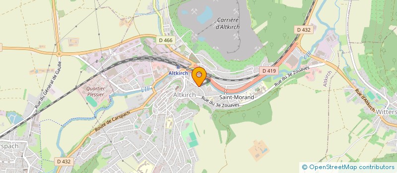 localisation de l'entreprise SCP INFORMATIQUE à ALTKIRCH