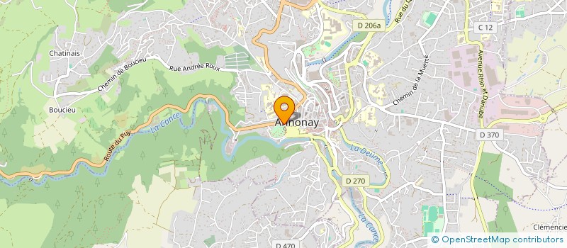 localisation de l'entreprise SCP INTERBARREAUX BOUTHIER-PERRIER DELOCHE NINOTTA à ANNONAY
