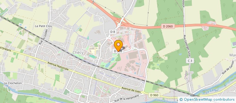 localisation de l'entreprise SCP INVEST à CHECY