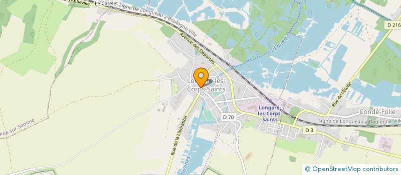 localisation de l'entreprise SCP ISABELLE MONLIER -TAILLEZ ET STHEPHANE BASSET NOTAIRES ASSOCIES à LONGPRE-LES-CORPS-SAINTS