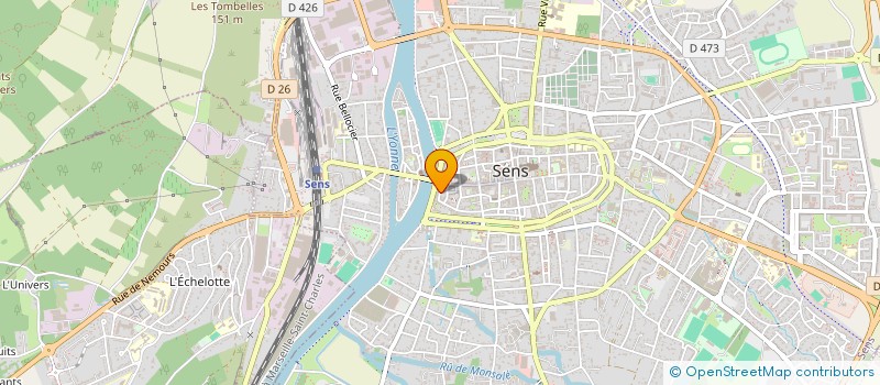 localisation de l'entreprise SCP J. MOREL & A. BILLAULT - AVOCATS à SENS