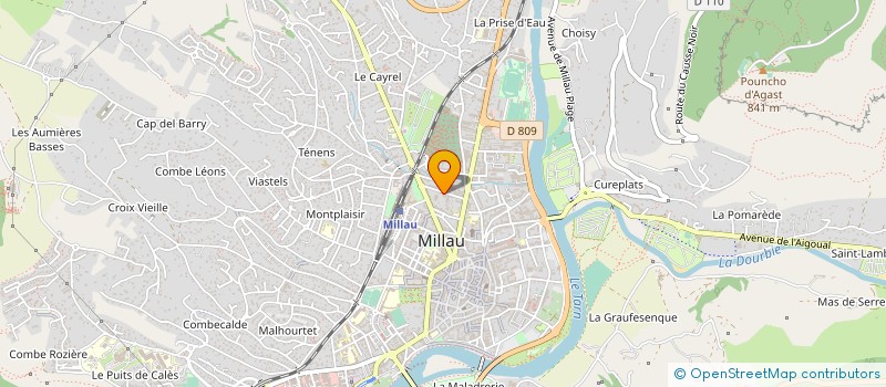 localisation de l'entreprise SCP JABINTER  MILLAU