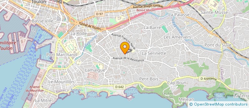 localisation de l'entreprise SCP JARD  TOULON