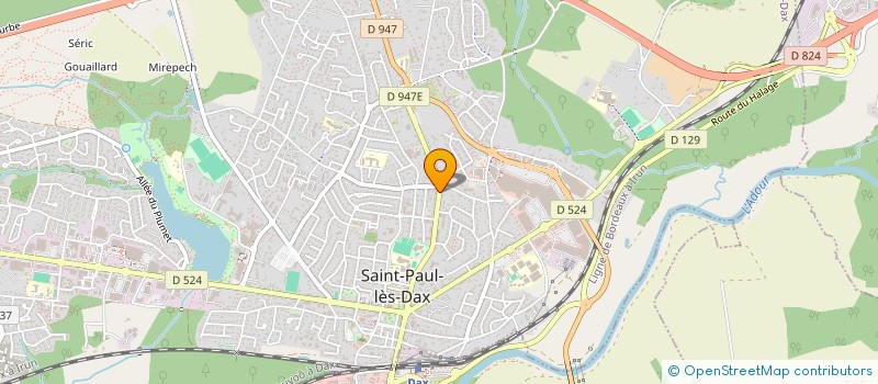 localisation de l'entreprise SCP JARNAGE LARSEN à SAINT-PAUL-LES-DAX
