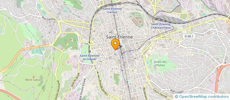 localisation de l'entreprise SCP JEAN-CLAUDE MERCIER à SAINT-ETIENNE