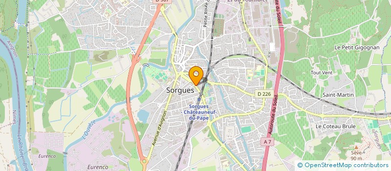 localisation de l'entreprise SCP JEAN-LOUIS ANDRE ET MARIE-SOPHIE GRAVE HUISSIERS DE JUSTICE ASSOCIES  SORGUES