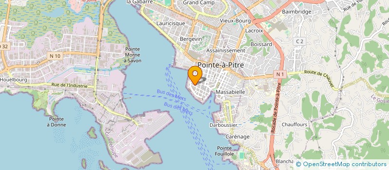localisation de l'entreprise SCP JEAN PAUL THIONVILLE PHILIPPE GAMIETTE ET MALEKY à POINTE-A-PITRE