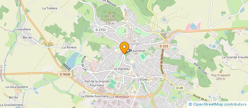 localisation de l'entreprise SCP JEAN-PIERRE BAUDIN à POUZAUGES