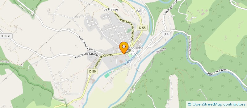 localisation de l'entreprise SCP JEAN-PIERRE GUIRAUD  ROQUECOURBE