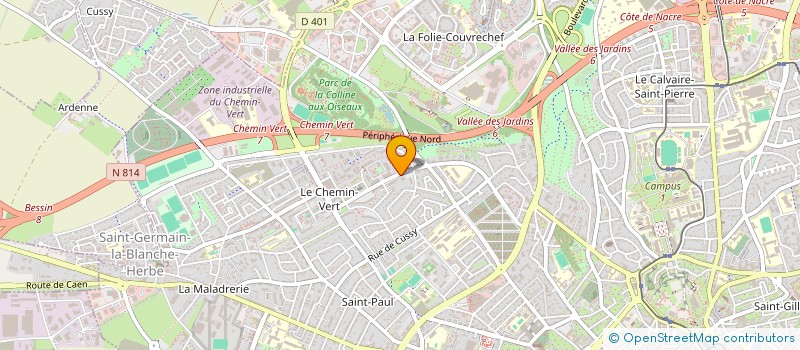 localisation de l'entreprise SCP JEAN RACINE à CAEN
