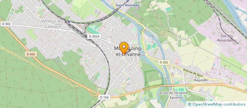 localisation de l'entreprise SCP JEAN WACHE ET LEONE DUPANT à MORET-LOING-ET-ORVANNE