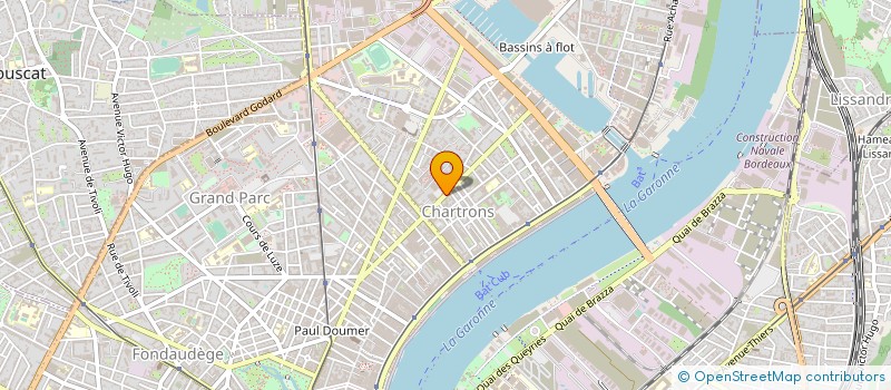 localisation de l'entreprise SCP JP BIRAN ET BENOIT AUDIBERT-MEYRIAL  BORDEAUX