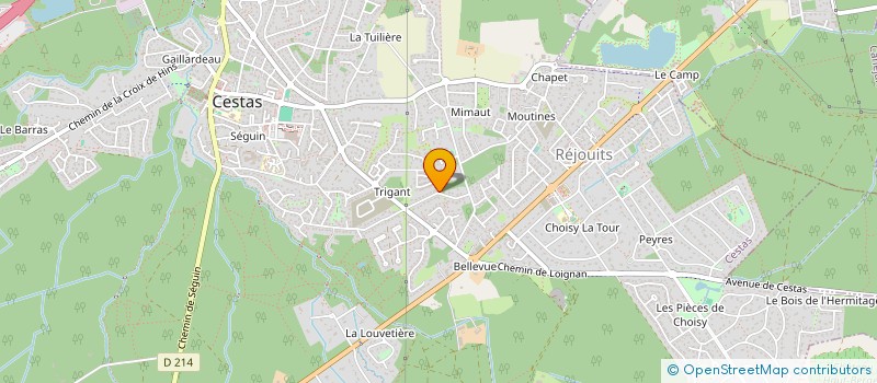 localisation de l'entreprise SCP JPF GESTION  CESTAS