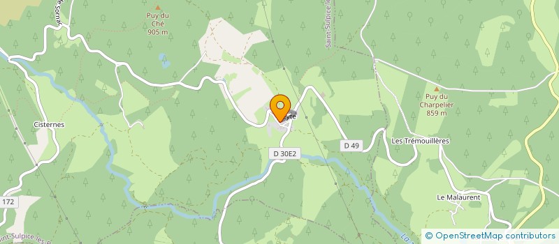 localisation de l'entreprise SCP JPV  SAINT-SULPICE-LES-BOIS