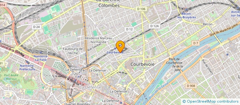 localisation de l'entreprise SCP JS2M à COURBEVOIE