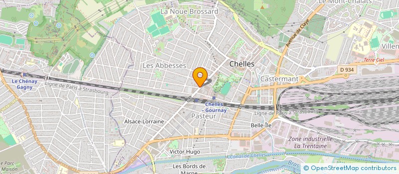 localisation de l'entreprise SCP KUTI  CHELLES