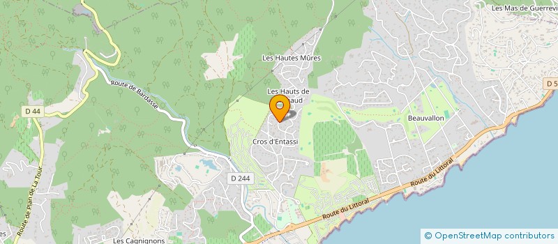 localisation de l'entreprise SCP LA BERGERIE à GRIMAUD