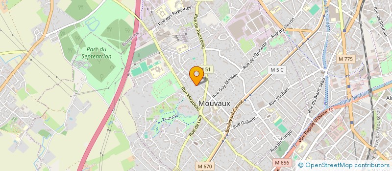 localisation de l'entreprise SCP LA CHURCHILL IMMOBILIERE à MOUVAUX