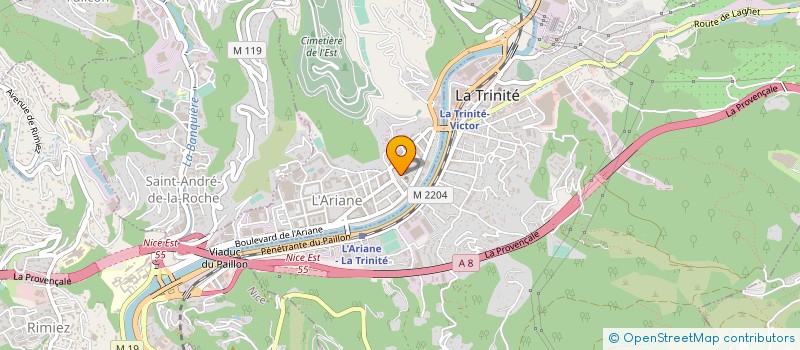 localisation de l'entreprise SCP LA FANOCHE à NICE