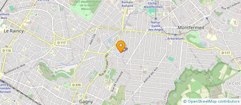 localisation de l'entreprise SCP LA PYRAMIDE  GAGNY