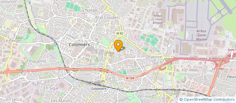 localisation de l'entreprise SCP LABO VALMARY ANALYSES MEDICAL à COLOMIERS