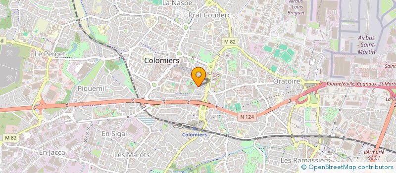 localisation de l'entreprise SCP LACOMBE-COLOMB - PERRUTEL à COLOMIERS