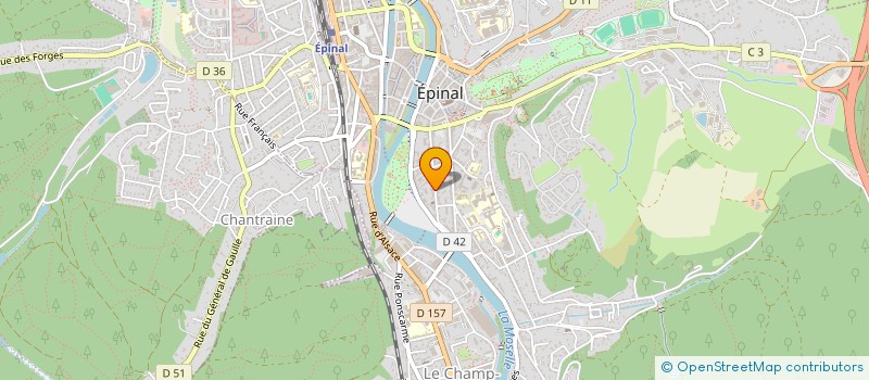 localisation de l'entreprise SCP LANGUILLE KNITTEL WATBOT FOURAY  EPINAL