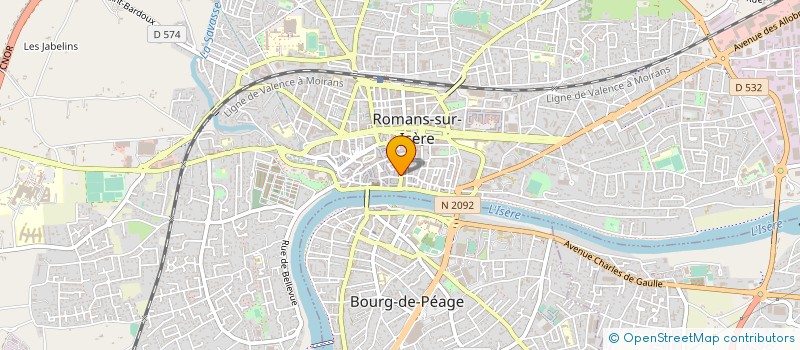 localisation de l'entreprise SCP LAURENT GUERRIER HUISSIER DE JUSTICE ASSOCIE SOCIETE CIVUILE PROFESSIONNELLE TITUAIRE D'UN OFFICE D'HUISSIER DE JUS à ROMANS-SUR-ISERE