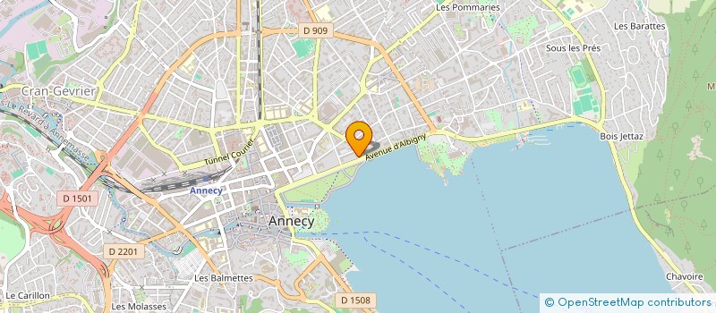 localisation de l'entreprise SCP LAURENT MODURIER ET MICHEL GIAMALIS à ANNECY