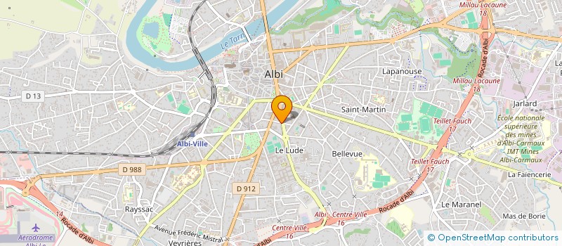 localisation de l'entreprise SCP LAURENT VIALELLE NADEGE CALMES ET VALERIE CALMES à ALBI