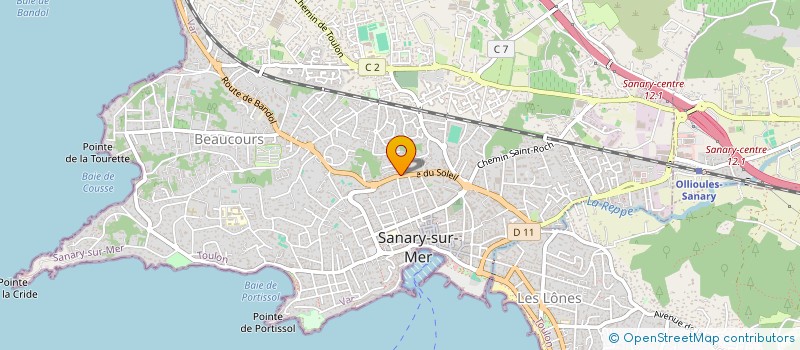 localisation de l'entreprise SCP LE PONANT à SANARY-SUR-MER
