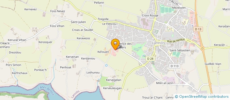 localisation de l'entreprise SCP LE RELECQ  LANNILIS