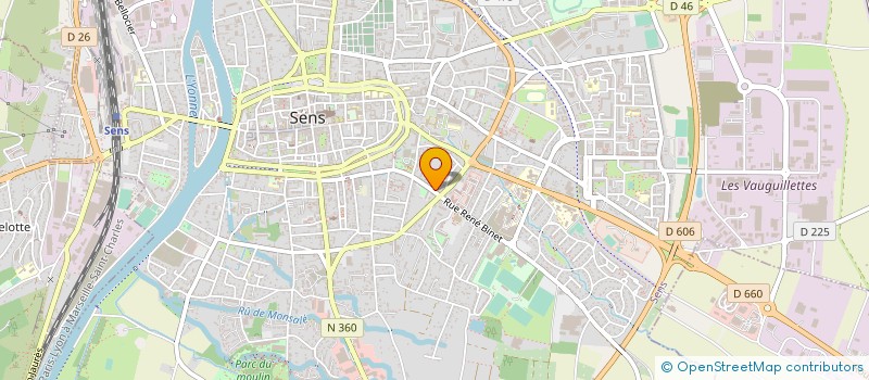 localisation de l'entreprise SCP LE ROY à SENS