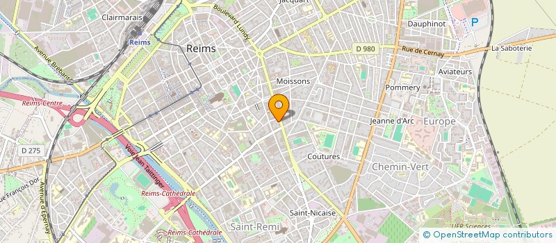 localisation de l'entreprise SCP LECOMPTE D ABREU LEGRAND à REIMS