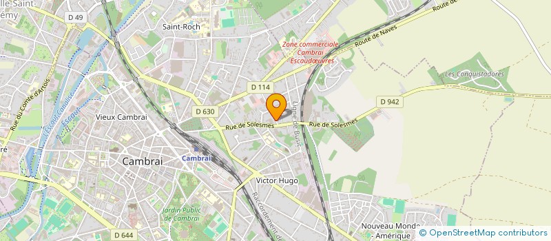 localisation de l'entreprise SCP LEFEBVRE J&M BARROIS RICHE THERY à CAMBRAI