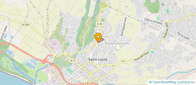 localisation de l'entreprise SCP LEFEVRE - LAMBERT - AJAGAMELLE - HEGO à SAINT-LOUIS