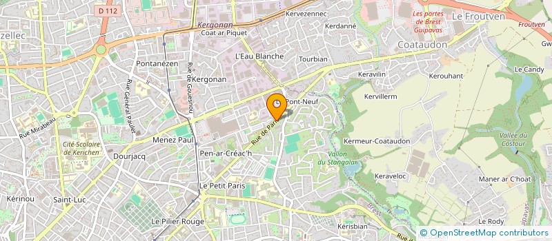 localisation de l'entreprise SCP LEGER-HAMON à BREST