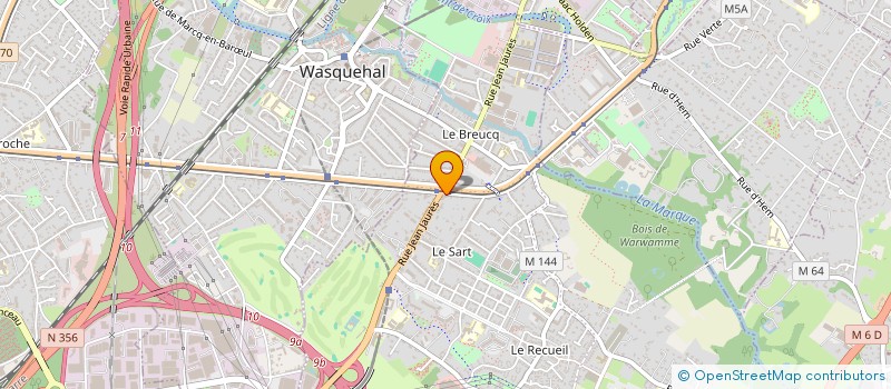 localisation de l'entreprise SCP LEPLAT-JAURES à VILLENEUVE-D'ASCQ