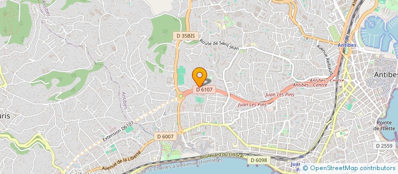 localisation de l'entreprise SCP LES MIMOSAS  ANTIBES