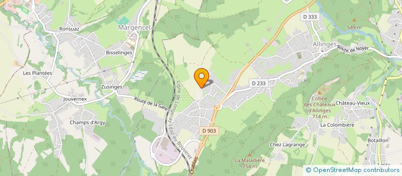 localisation de l'entreprise SCP LES MOTTES  FEGREAC