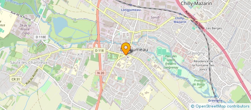 localisation de l'entreprise SCP LORMAIL BOUCHERON à LONGJUMEAU