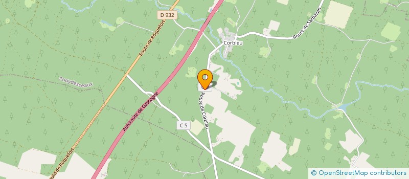 localisation de l'entreprise SCP MAITRE FRANCIS AKAIGHE  GREFFIER TC  POUYDESSEAUX