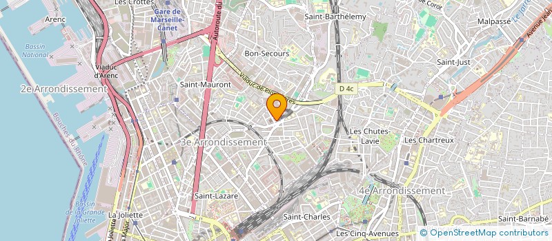 localisation de l'entreprise SCP MANUNTA - SALGA - GONTARD - MATHEVON à MARSEILLE