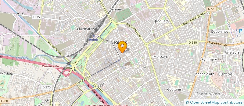 localisation de l'entreprise SCP MASSON LEPITRE à REIMS