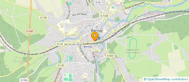 localisation de l'entreprise SCP MESNILDREY - LEPRETRE à BERNAY