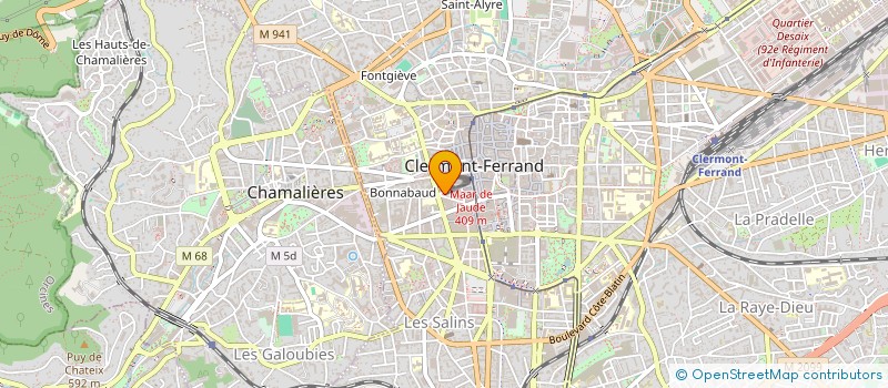 localisation de l'entreprise SCP MEUNIER ET DAMON  CLERMONT-FERRAND